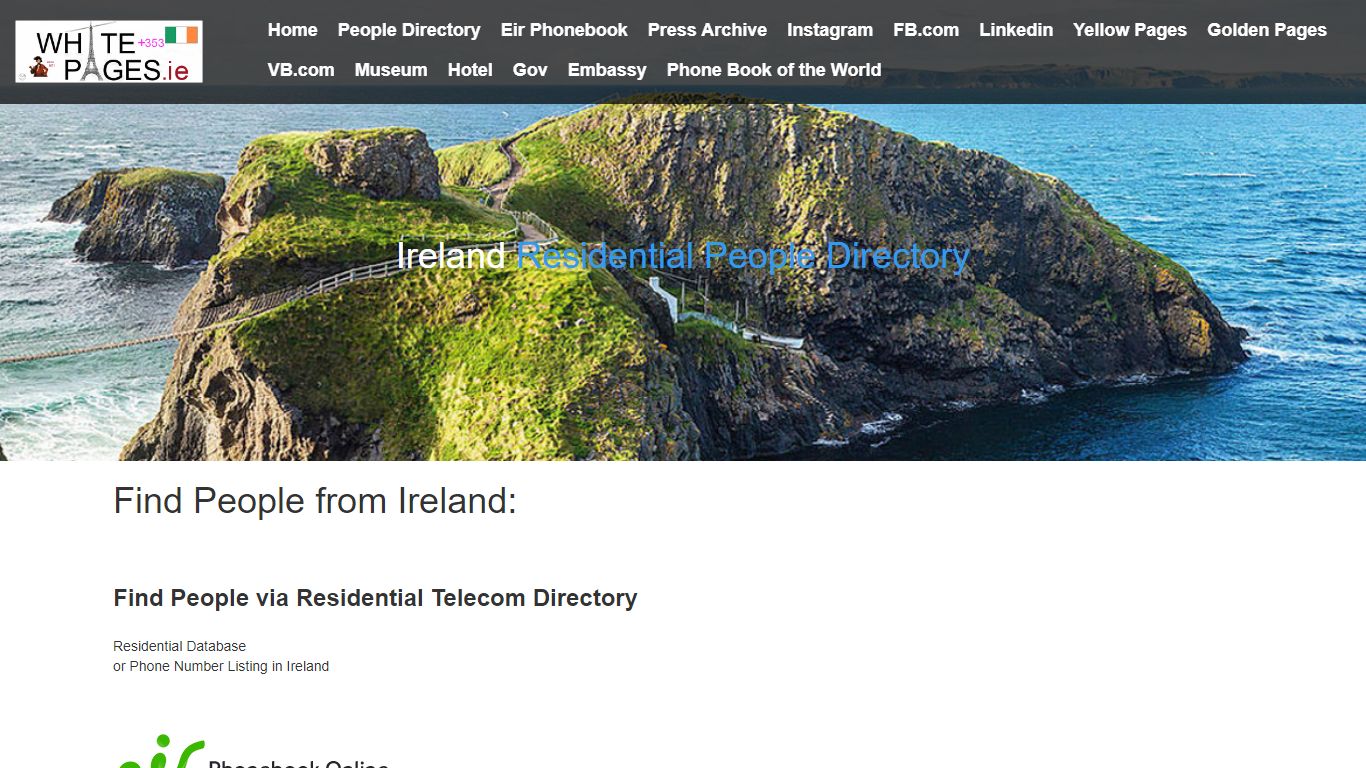 Residential Directory Ireland by Whitepages.ie